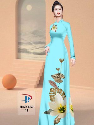 Vải Áo Dài Hoa In 3D AD HLAD3050 43